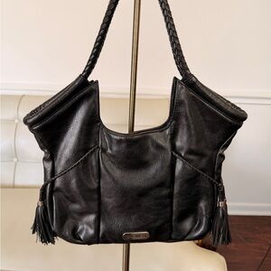 Nine West Black Leather Shoulder Bag